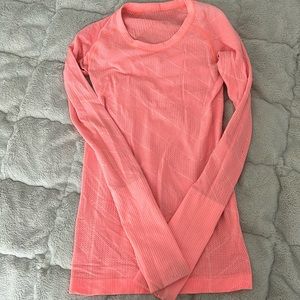 Lululemon pink long sleeve